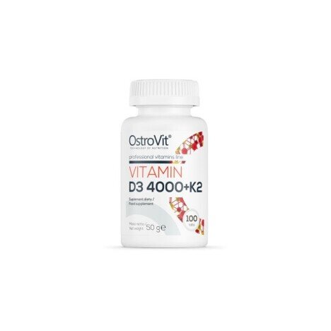 Vitamina D3 4000 ui + K2 100 mcg 100 Tablete, OstroVit